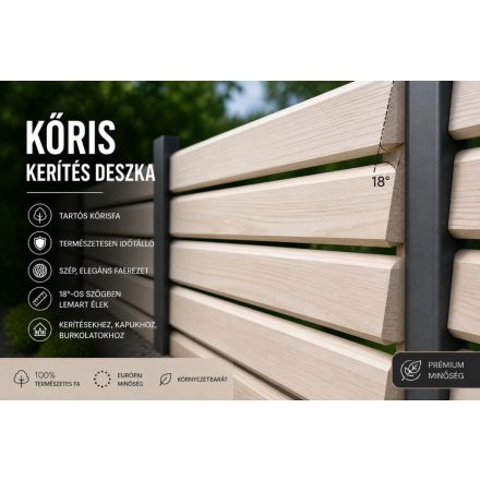 Keményfa Kőris kerítés léc deszka