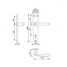 HOPPE MILANO F4 55 kulcslyuk