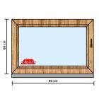 90X60 Fa Bukó Ablak