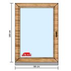 90X150 Fa Bukó-Nyíló Ablak