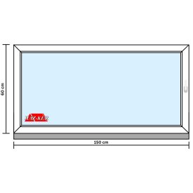 150X60 Műanyag Bukó Ablak