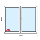 150X120 Műanyag Nyíló Bukó-Nyíló Ablak