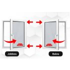 150X120 Műanyag Nyíló Bukó-Nyíló Ablak