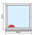 150X150 Műanyag Bukó-Nyíló Ablak